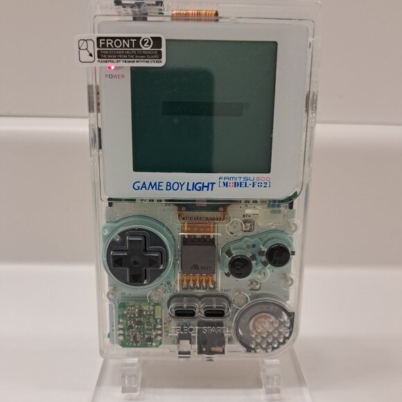 Nintendo Game Boy Color Clear Game Console With Backlit Screen Refurbished Gameboy Light With Original Screen Clear